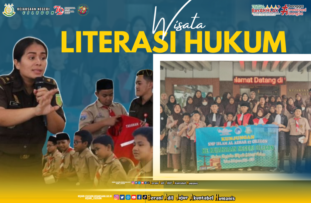 Kunjungan Wisata Literasi Hukum dari Sekolah SMP - Kejaksaan Negeri Cilegon